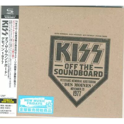 UME CD Kiss: Off The Soundboard: Live in Des Moines Digisleeve Limited Edition Soundboard Veterans Memorial Auditorium Moes November 29 1977 LTD, DIGI UME CD Kiss: Off The Soundboard: Live in Des Moines Digisleeve Limited Edition Soundboard Veterans Memorial Auditorium Moes November 29 1977 LTD, DIGI
