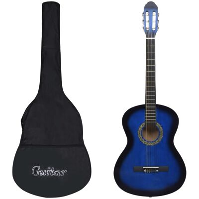 VidaXL 12-częściowy zestaw z gitarą klasyczną, niebieski, 4/4, 39' VidaXL 12-częściowy zestaw z gitarą klasyczną, niebieski, 4/4, 39'