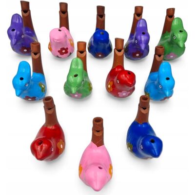 Kazoo Polska 12x PTASZEK ceramiczny śpiewający wodny gwizdek ZESTAW ręcznie malowane Kazoo Polska 12x PTASZEK ceramiczny śpiewający wodny gwizdek ZESTAW ręcznie malowane