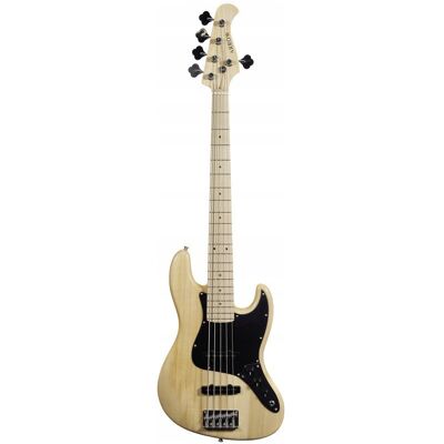 Arrow Louisiana 5 Bass Natural Maple/Black Jazz Bass - gitara basowa 5 str Arrow Louisiana 5 Bass Natural Maple/Black Jazz Bass - gitara basowa 5 str