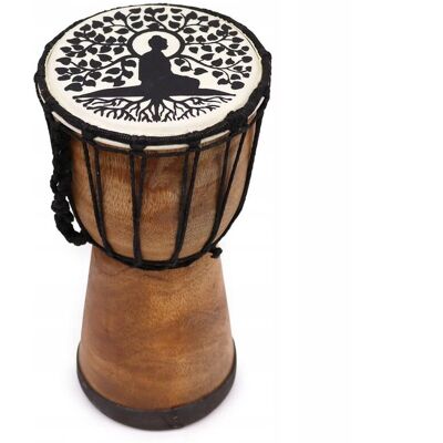 ANCIENT WISDOM Bęben Djembe Rękodzieło 25 cm Indonezja Drewno Suar i Skóra Kozia ANCIENT WISDOM Bęben Djembe Rękodzieło 25 cm Indonezja Drewno Suar i Skóra Kozia
