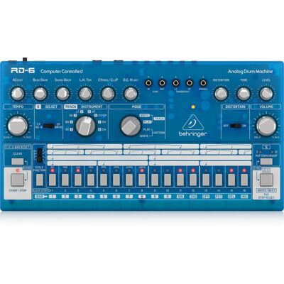 Behringer Rd-6-Bb Maszyna Perkusyjna - Niebieski Przeźroczysty Behringer Rd-6-Bb Maszyna Perkusyjna - Niebieski Przeźroczysty