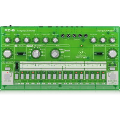 Behringer Rd-6-Lm - Maszyna Perkusyjna - Zielony Przeźroczysty Behringer Rd-6-Lm - Maszyna Perkusyjna - Zielony Przeźroczysty