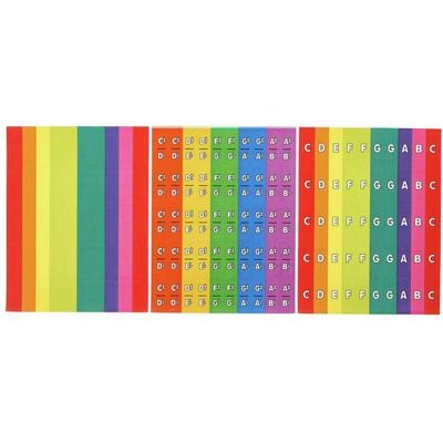 Boomwhackers Bum Bum Rurki Naklejki w kolorach rurek Boomwhackers Bum Bum Rurki Naklejki w kolorach rurek