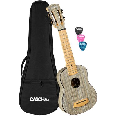 Cascha Hh 2315 Bamboo Graphite Ukulele Sopranowe Set Cascha Hh 2315 Bamboo Graphite Ukulele Sopranowe Set