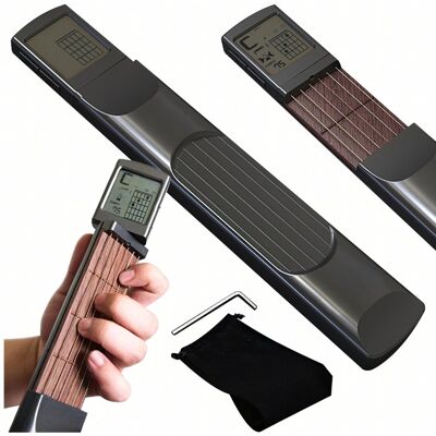 Realne Ceny Cyfrowy Trener Trenażer Akordów Gitarowych z Ekranem Przenośna Mini Gitara Realne Ceny Cyfrowy Trener Trenażer Akordów Gitarowych z Ekranem Przenośna Mini Gitara