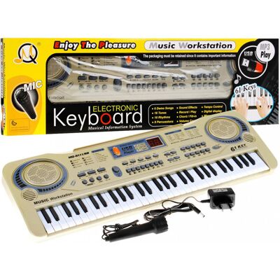 Inny producent Dla Dzieci Beżowy Keyboard Mikrofon Inny producent Dla Dzieci Beżowy Keyboard Mikrofon