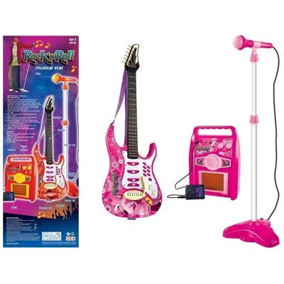 Inny producent DLA DZIECI GITARA Z MIKROFONEM RÓŻOWA Inny producent DLA DZIECI GITARA Z MIKROFONEM RÓŻOWA