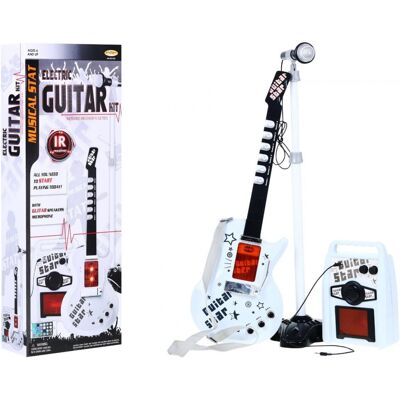 Gitara elektryczna dla dzieci, z mikrofonm i piecem, HK-9010D, Ramiz Gitara elektryczna dla dzieci, z mikrofonm i piecem, HK-9010D, Ramiz