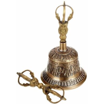 Dzwonek tybetański Thomann Tibetan Brass Bell 21 cm Dzwonek tybetański Thomann Tibetan Brass Bell 21 cm