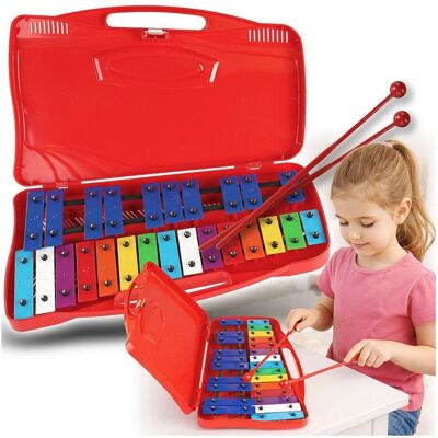 V-Tone Dzwonki chromatyczne 25-tonowe instrument dla dzieci edukacyjny 2 pałeczki do gry V-Tone Dzwonki chromatyczne 25-tonowe instrument dla dzieci edukacyjny 2 pałeczki do gry