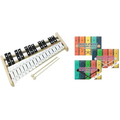 Dzwonki chromatyczne 27-tonowe AKORD + zestaw książek Dzwonki chromatyczne 27-tonowe AKORD + zestaw książek