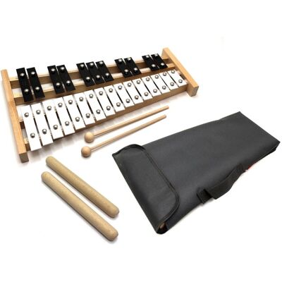 Mat-max Dzwonki chromatyczne cymbałki + czarny pokrowiec + 2 klawesy CL10 Mat-max Dzwonki chromatyczne cymbałki + czarny pokrowiec + 2 klawesy CL10