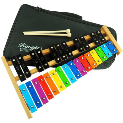 Boogie DZWONKI CHROMATYCZNE CYMBAŁKI DLA DZIECI KOLOROWE 27 TONOWE POKROWIEC PAŁKI Boogie DZWONKI CHROMATYCZNE CYMBAŁKI DLA DZIECI KOLOROWE 27 TONOWE POKROWIEC PAŁKI