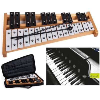Craftman Dzwonki Chromatyczne Cymbałki Szkolne Dla Dzieci - Pokrowiec -Zeszyt Do Nut Craftman Dzwonki Chromatyczne Cymbałki Szkolne Dla Dzieci - Pokrowiec -Zeszyt Do Nut