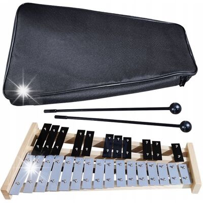 Inny producent Dzwonki cymbałki szkolne chromatyczne 27-tonowe + pokrowiec dla dzieci / DC 27 SET Inny producent Dzwonki cymbałki szkolne chromatyczne 27-tonowe + pokrowiec dla dzieci / DC 27 SET
