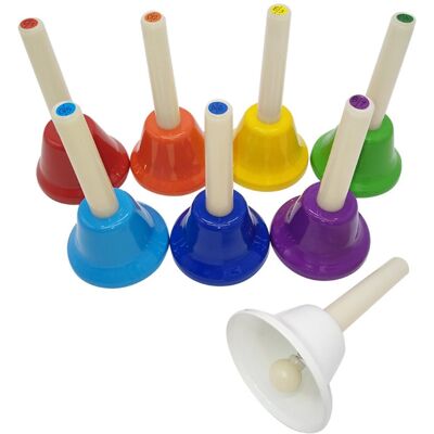 KERA AUDIO Dzwonki diatoniczne do ręki HB8 BUM C 8 sztuk KERA AUDIO Dzwonki diatoniczne do ręki HB8 BUM C 8 sztuk