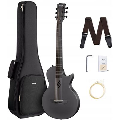 HUIZHOU ENYA MUSICAL INSTRUMENT CO., LTD. ENYA NOVA GO Black gitara akustyczna włókno węglowe podróżna zestaw HUIZHOU ENYA MUSICAL INSTRUMENT CO., LTD. ENYA NOVA GO Black gitara akustyczna włókno węglowe podróżna zestaw
