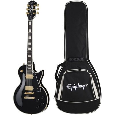 Les Paul Custom Ebony Gitara Elektryczna Z Pokrowcem Epiphone L0560963' Les Paul Custom Ebony Gitara Elektryczna Z Pokrowcem Epiphone L0560963'
