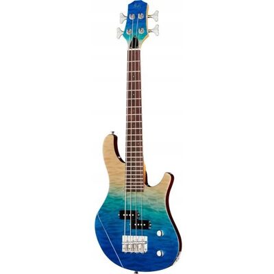 Flight Mini Bass Gitara Elektryczna Minibas Solid Body Transparent Blue Flight Mini Bass Gitara Elektryczna Minibas Solid Body Transparent Blue