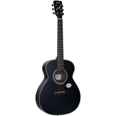 Inny producent Gitara Akustyczna 3/4 Saga GS600BK czarna pudło orchestra Inny producent Gitara Akustyczna 3/4 Saga GS600BK czarna pudło orchestra