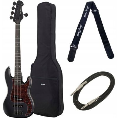Inny producent Gitara Basowa 5-strunowa Harley Benton PJ-5 SBK Zestaw Inny producent Gitara Basowa 5-strunowa Harley Benton PJ-5 SBK Zestaw