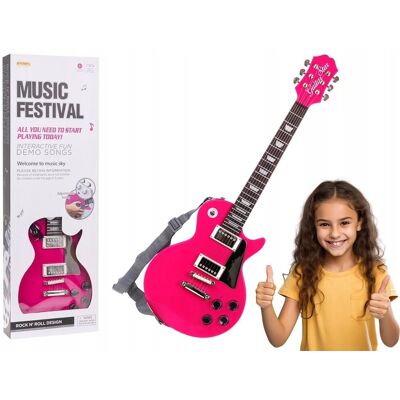 RAMIZ Gitara Dla Dzieci Słuchawki Zabawka Muzyczna Zestaw Słuchawkowy Mikrofon RAMIZ Gitara Dla Dzieci Słuchawki Zabawka Muzyczna Zestaw Słuchawkowy Mikrofon