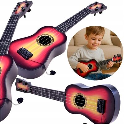 Qulki GITARA DREWNIANA AKUSTYCZNA DZIECIĘCA INSTRUMENT DLA DZIECI METALOWE STRUNY Qulki GITARA DREWNIANA AKUSTYCZNA DZIECIĘCA INSTRUMENT DLA DZIECI METALOWE STRUNY