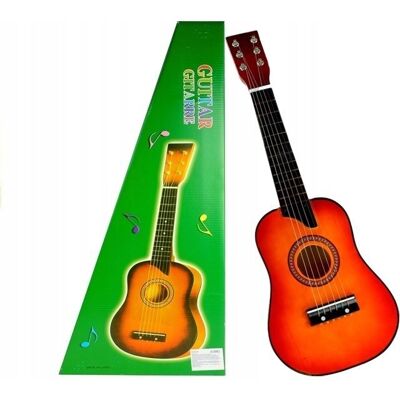 Swede GITARA drewniana dla dzieci INSTRUMENT gitary klasyczna z kostką Swede GITARA drewniana dla dzieci INSTRUMENT gitary klasyczna z kostką
