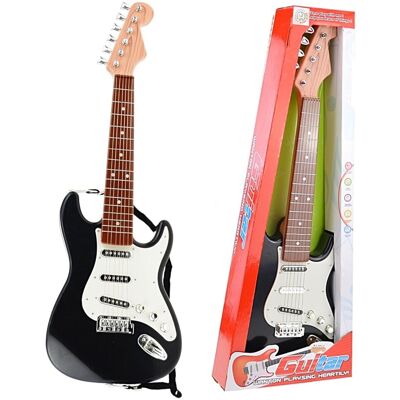 Gitara elektryczna dla dzieci, czarna, SuperZabaweczki Gitara elektryczna dla dzieci, czarna, SuperZabaweczki