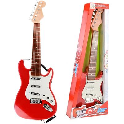 Gitara elektryczna dla dzieci, czerwona, SuperZabaweczki Gitara elektryczna dla dzieci, czerwona, SuperZabaweczki