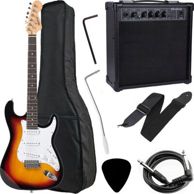 Inny producent Gitara elektryczna Preston ST-10 VS Sunburst Combo 15W Pokrowiec ZESTAW Inny producent Gitara elektryczna Preston ST-10 VS Sunburst Combo 15W Pokrowiec ZESTAW