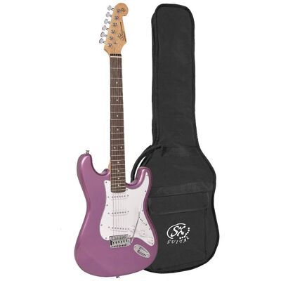 Gitara Elektryczna SX ED1-MPP Stratocaster Fioletowy SSS z Pokrowcem Gitara Elektryczna SX ED1-MPP Stratocaster Fioletowy SSS z Pokrowcem
