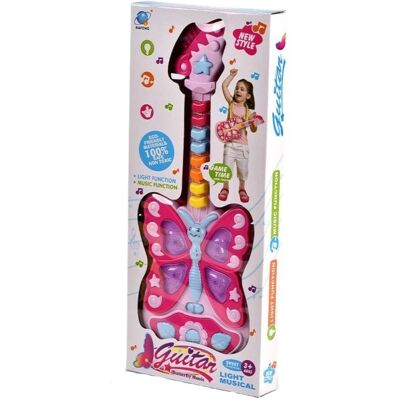 Import ProNice Gitara Interaktywna Dla Dzieci Instrument Efekty Dźwiękowe Świetlne Import ProNice Gitara Interaktywna Dla Dzieci Instrument Efekty Dźwiękowe Świetlne