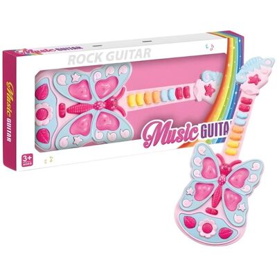 Import ProNice Gitara Interaktywna Dla Dzieci Motylek Efekty Świetlne Instrument Muzyczny Import ProNice Gitara Interaktywna Dla Dzieci Motylek Efekty Świetlne Instrument Muzyczny