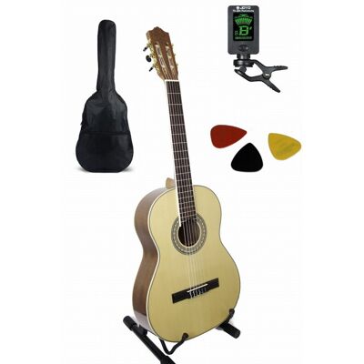 Gitara Klasyczna 4/4 Elmira C-40 + Pokrowiec Stroik Kostki Gitara Klasyczna 4/4 Elmira C-40 + Pokrowiec Stroik Kostki