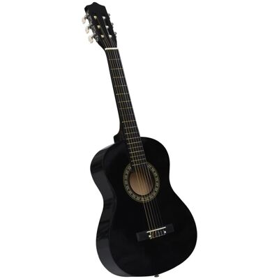 VidaXL Gitara klasyczna dla początkujących i dzieci, czarna, 1/2, 34' VidaXL Gitara klasyczna dla początkujących i dzieci, czarna, 1/2, 34'