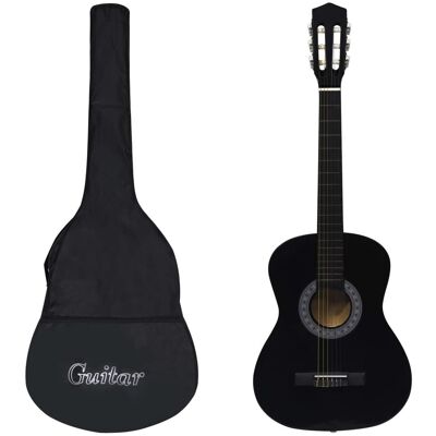 VidaXL Gitara klasyczna dla początkujących z torbą, czarna, 3/4, 36' VidaXL Gitara klasyczna dla początkujących z torbą, czarna, 3/4, 36'