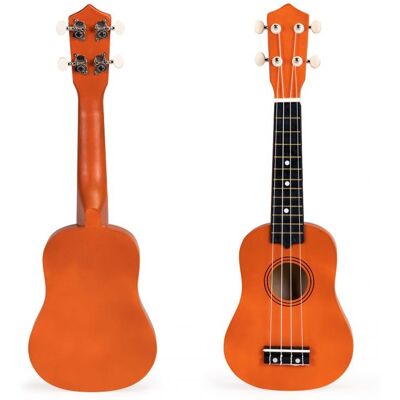 Ecotoys Gitara ukulele dla dzieci drewniana 4 struny nylonowe Ecotoys Gitara ukulele dla dzieci drewniana 4 struny nylonowe