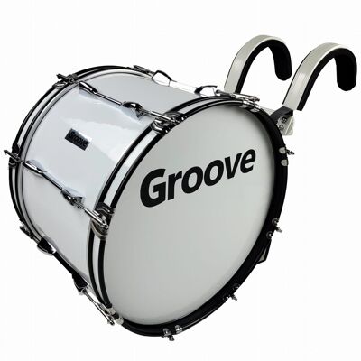 GRV MBD-1812WH bęben marszowy 18x12' + nosidło GRV MBD-1812WH bęben marszowy 18x12' + nosidło