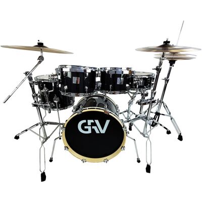 GRV Square Jazz Drum Set (BK) + Cymbals Set B20 GRV Square Jazz Drum Set (BK) + Cymbals Set B20
