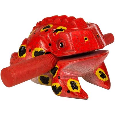 Guiro żabka dla dzieci, 11cm, czerwona, AFR735B, Afroton Guiro żabka dla dzieci, 11cm, czerwona, AFR735B, Afroton
