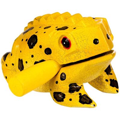 Guiro żabka dla dzieci, 14cm, żółta, AFR738B, Afroton Guiro żabka dla dzieci, 14cm, żółta, AFR738B, Afroton