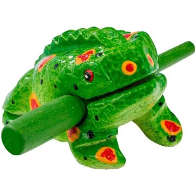 Guiro żabka dla dzieci, 9cm, zielona, Afr734B, Afroton Guiro żabka dla dzieci, 9cm, zielona, Afr734B, Afroton
