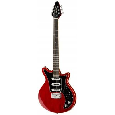 Harley Benton BM-75 Trans Red Deluxe Gitara Elektryczna AlNiCo Tremolo Nowa Harley Benton BM-75 Trans Red Deluxe Gitara Elektryczna AlNiCo Tremolo Nowa