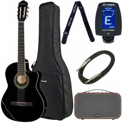 Inny producent Harley Benton CG200CE-BK Bundle Gitara Koncertowa 4/4 z Wzmacniaczem Inny producent Harley Benton CG200CE-BK Bundle Gitara Koncertowa 4/4 z Wzmacniaczem