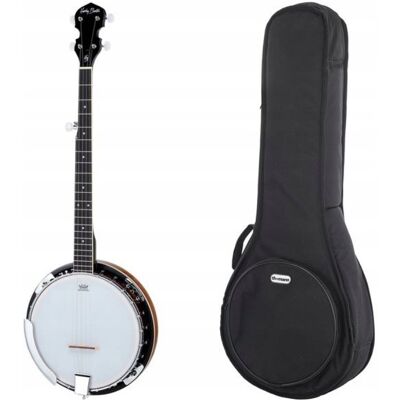 Inny producent Harley Benton HBJ-25 Zestaw Banjo z gigbagiem dla początkujących Inny producent Harley Benton HBJ-25 Zestaw Banjo z gigbagiem dla początkujących