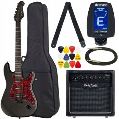 Inny producent Harley Benton ST-20HSS Gitara + Wzmacniacz 10W Zestaw Akcesoria SBK Inny producent Harley Benton ST-20HSS Gitara + Wzmacniacz 10W Zestaw Akcesoria SBK