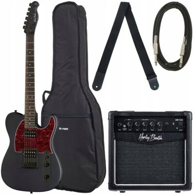 Inny producent Harley Benton TE-20HH Gitara + Wzmacniacz 10W Zestaw Akcesoria SBK Inny producent Harley Benton TE-20HH Gitara + Wzmacniacz 10W Zestaw Akcesoria SBK