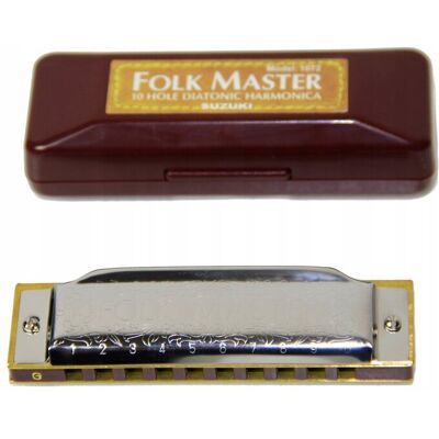 Harmonijka Ustna Bluesowa Suzuki Folk Master B DIATONICZNA Harmonijka Ustna Bluesowa Suzuki Folk Master B DIATONICZNA
